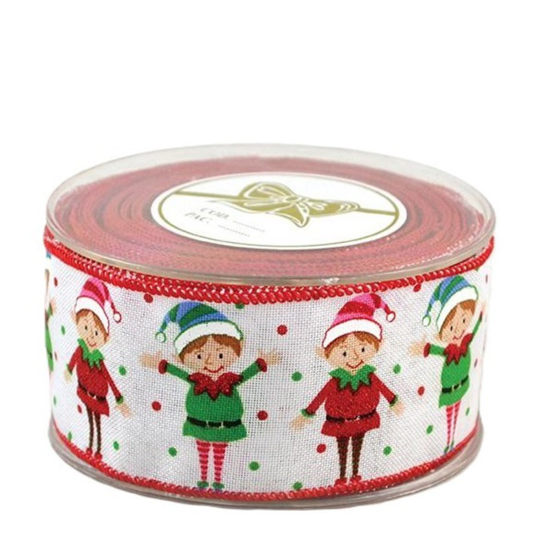 Ribbon 9mt, 55mm Happy Elves *ETA Nov image 0